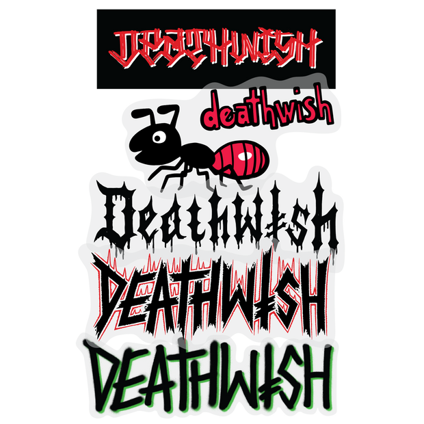 Deathwish Stickers "Type" assorted 10-pack