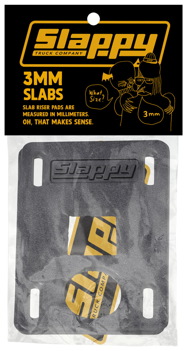 Slappy "Slabs" 3mm low risers