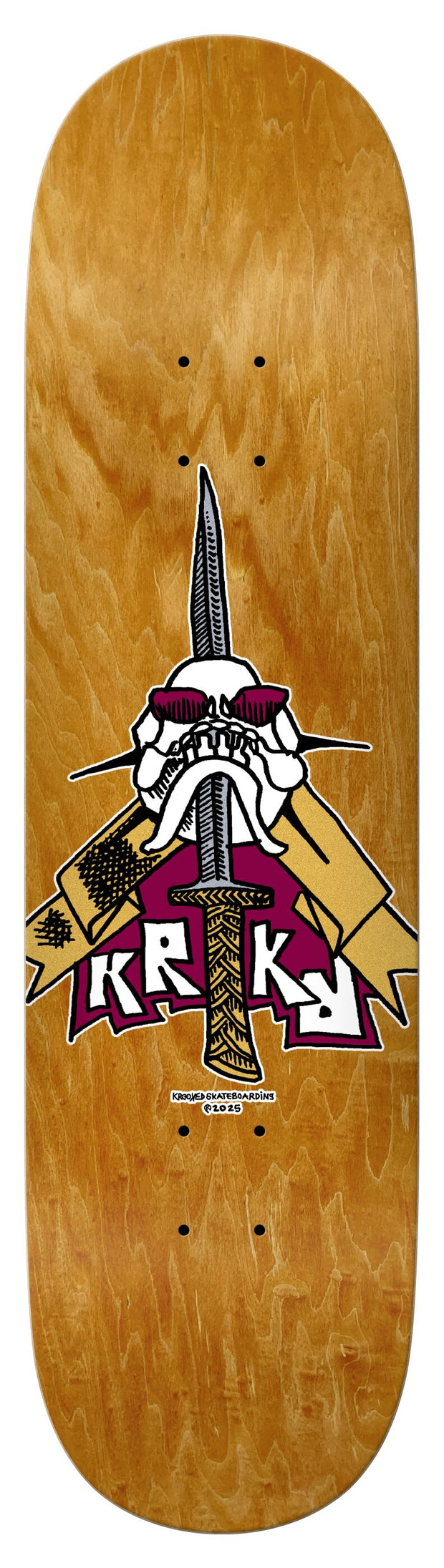 KR. TM "SKULL/SWORD" 8.25"