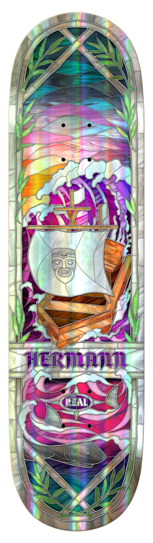 REAL HERMANN "CATHERDRAL HOLOGRAPHIC RAINBOW" 8,38"