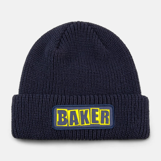 Baker  beanie "Brand Logo" navy/yellow