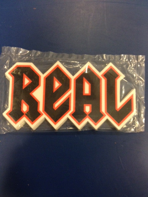 Real Sticker  "Deeds" Large  25-pack
