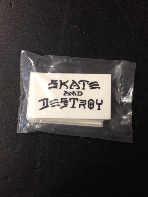 Thrasher Sticker  "Skate & Destroy" small  25-pack