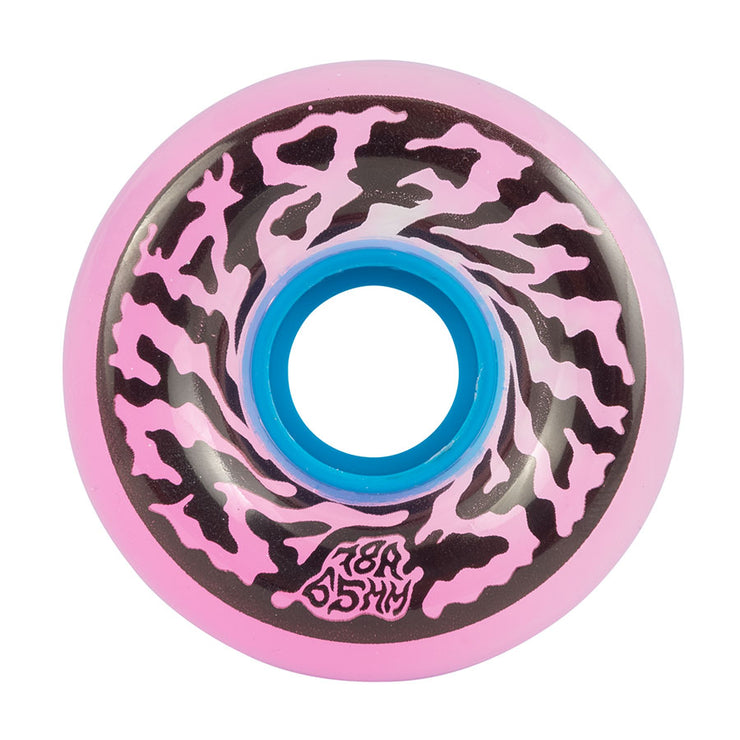 Santa Cruz wheels "Swirly Trans" 65mm, pink