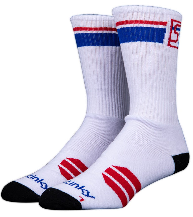 Stinky Socks  "Starter" wht/red/blue