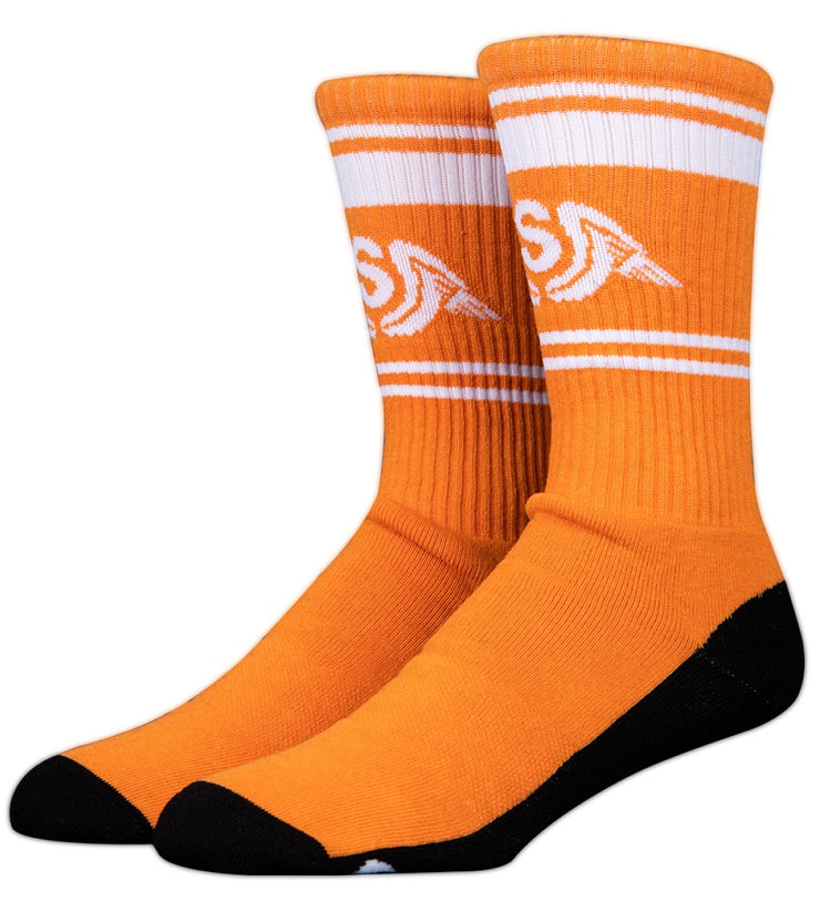 Stinky Socks  "Wings" tangerine