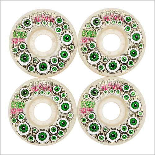 Heroin wheels "Eyes Glow" 99a  green 52mm