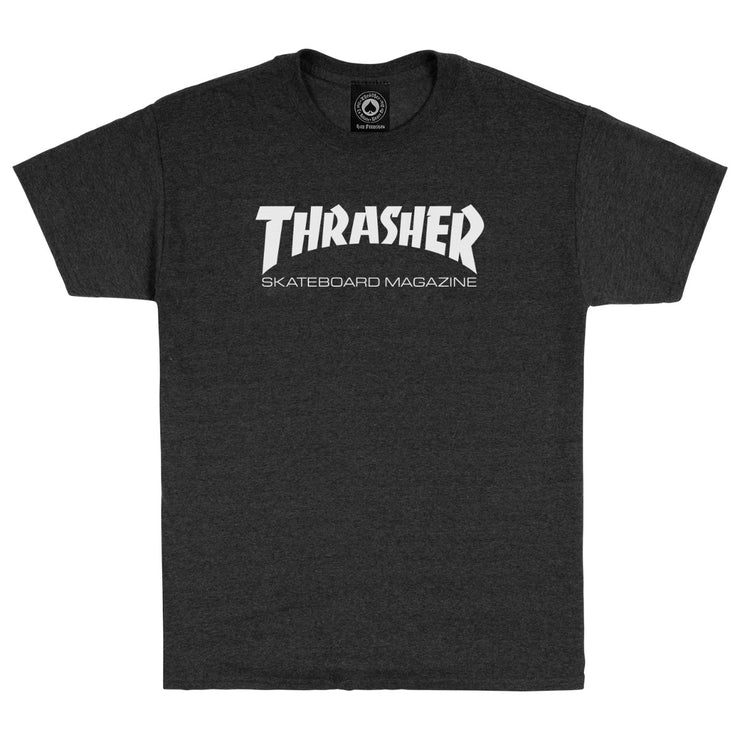 Thrasher t-shirt "SKATEMAG" DK HEATHER